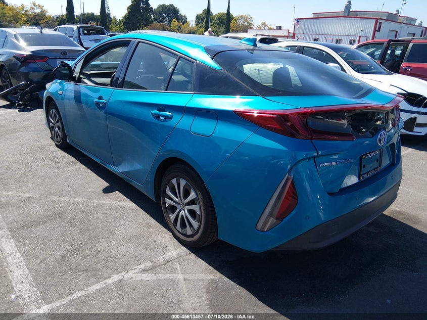 2020 Toyota Prius VIN JTDKARFP6L3137350 IAAI salvage auction — FRONT END, Salvage (California), sold $4,950 on 2026-07-29 (photo 3)