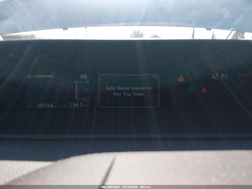 2020 Toyota Prius VIN JTDKARFP6L3137350 IAAI salvage auction — FRONT END, Salvage (California), sold $4,950 on 2026-07-29 (photo 7)