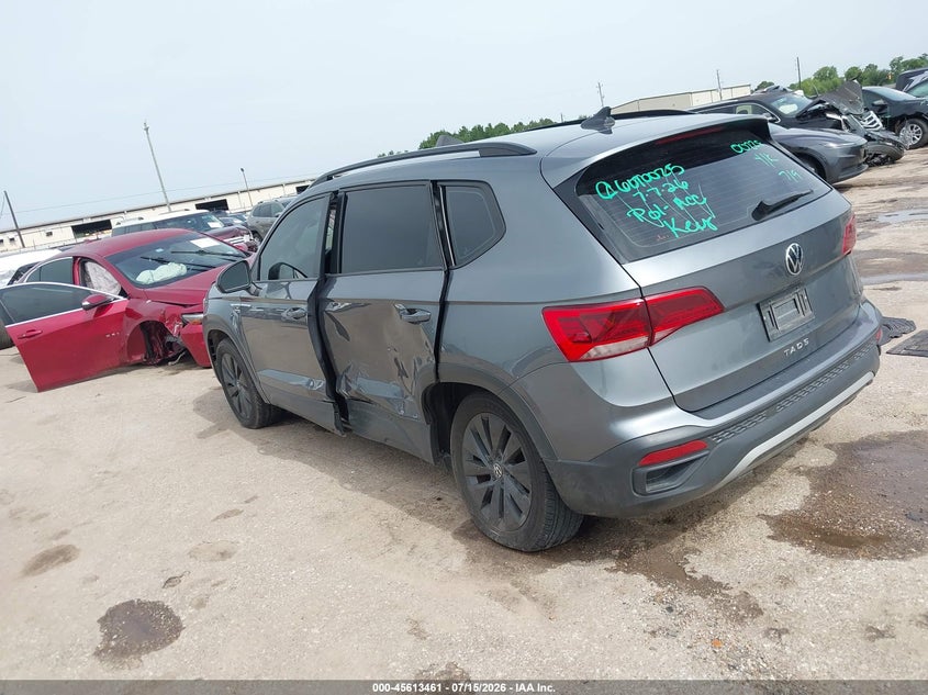 2024 Volkswagen Taos VIN 3VV5X7B21RM000383 IAAI salvage auction — LEFT SIDE, Original (Texas), sold $7,500 on 2026-09-01 (photo 3)