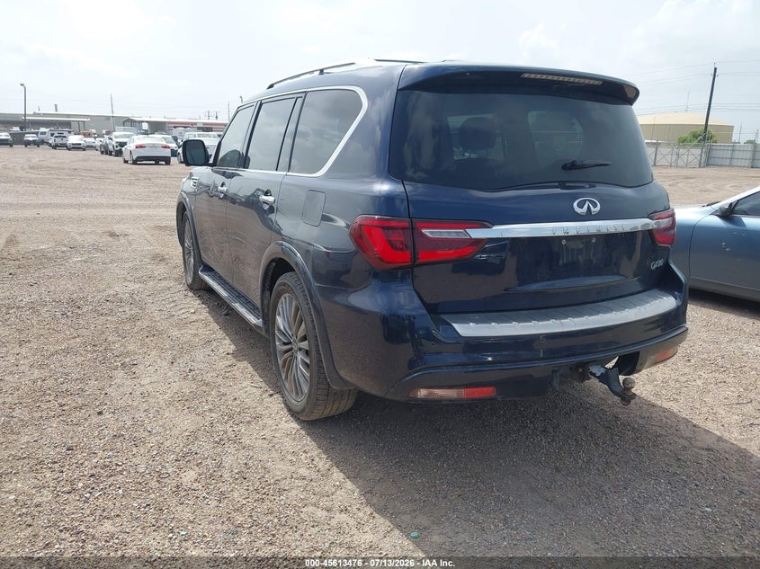 2018 Infiniti Qx80 VIN JN8AZ2NFXJ9664312 IAAI salvage auction — NORMAL WEAR, Original (Texas), sold $575 on 2026-07-29 (photo 3)
