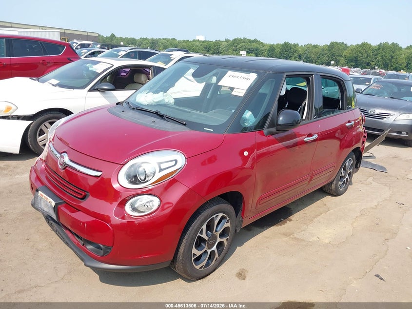 2015 Fiat 500l VIN ZFBCFABH6FZ034178 IAAI salvage auction — REAR END, Salvage Title, sold $650 on 2026-08-11 (photo 2)