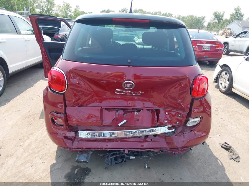 2015 Fiat 500l VIN ZFBCFABH6FZ034178 IAAI salvage auction — REAR END, Salvage Title, sold $650 on 2026-08-11 (photo 6)