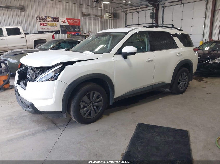 2024 Nissan Pathfinder VIN 5N1DR3BDXRC307143 IAAI salvage auction — FRONT END, Salvage Title, sold $9,300 on 2026-08-20 (photo 2)