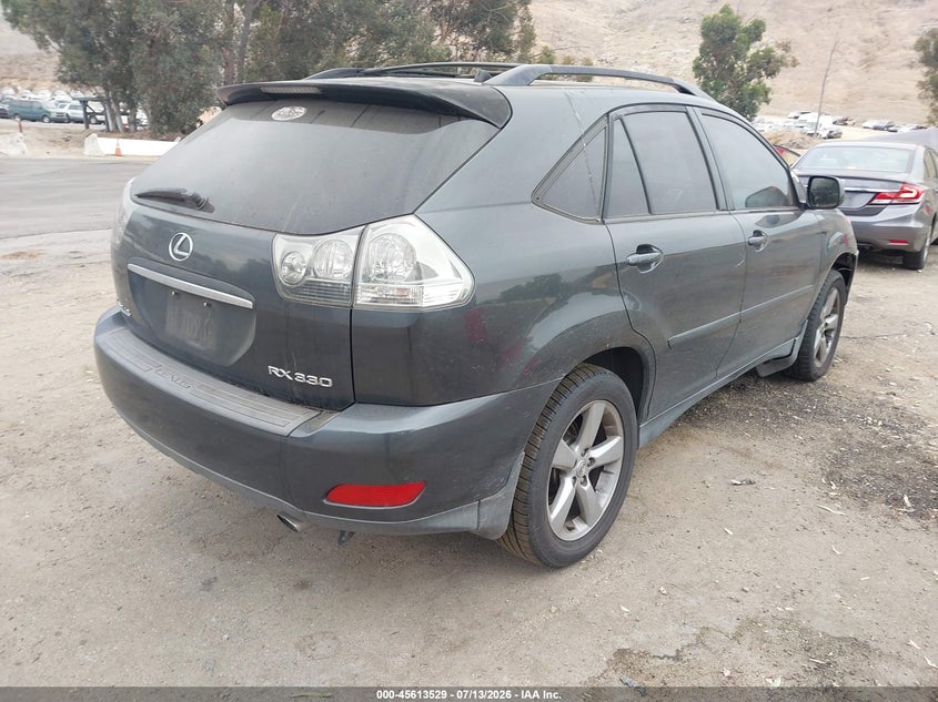 2005 Lexus Rx 330 VIN JTJGA31U350052533 IAAI salvage auction — NORMAL WEAR, Clear - Dealer Only (California), sold $650 on 2026-07-28 (photo 4)