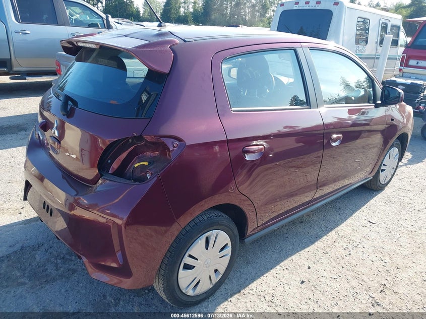2024 Mitsubishi Mirage VIN ML32AUHJXRH016248 IAAI salvage auction — REAR END, Enterprise Vehicles Clear Only (California), sold $4,550 on 2026-07-22 (photo 4)