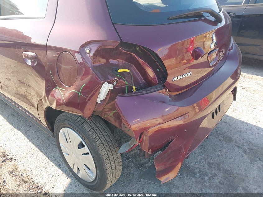 2024 Mitsubishi Mirage VIN ML32AUHJXRH016248 IAAI salvage auction — REAR END, Enterprise Vehicles Clear Only (California), sold $4,550 on 2026-07-22 (photo 6)