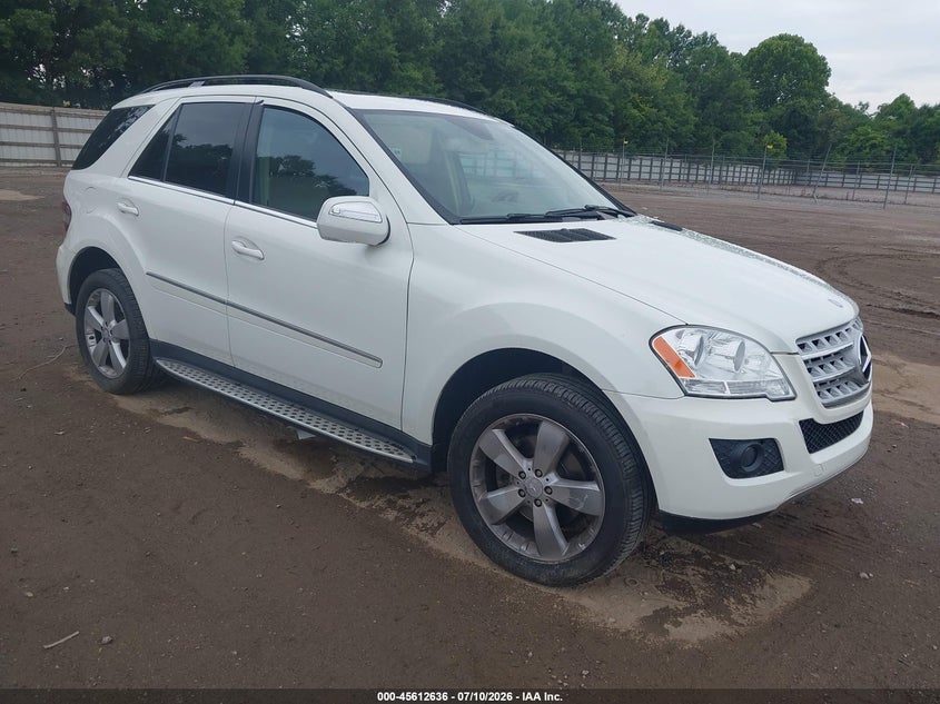 2010 Mercedes-benz Ml-class VIN 4JGBB8GB0AA536477 IAAI salvage auction — NORMAL WEAR, Clear (Tennessee), sold $1,250 on 2026-07-18 (photo 1)