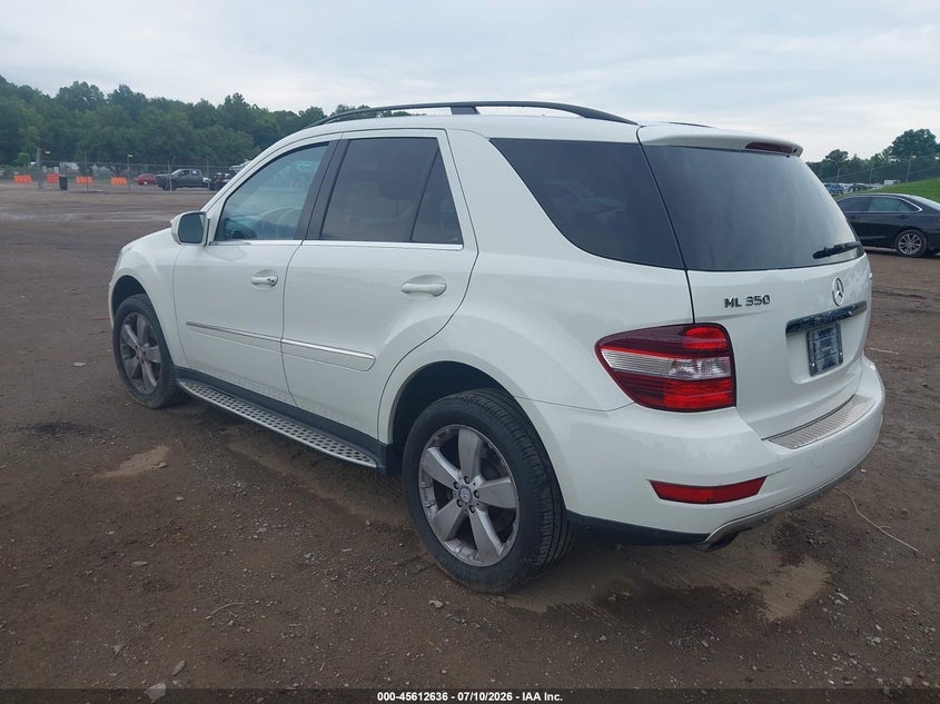 2010 Mercedes-benz Ml-class VIN 4JGBB8GB0AA536477 IAAI salvage auction — NORMAL WEAR, Clear (Tennessee), sold $1,250 on 2026-07-18 (photo 3)