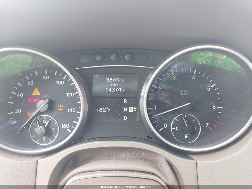 2010 Mercedes-benz Ml-class VIN 4JGBB8GB0AA536477 IAAI salvage auction — NORMAL WEAR, Clear (Tennessee), sold $1,250 on 2026-07-18 (photo 7)