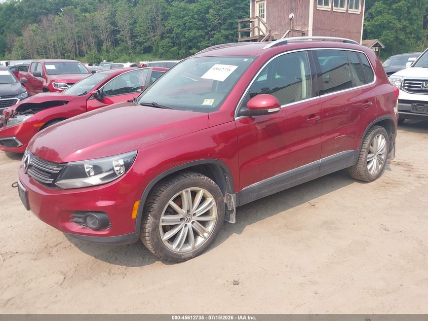 2013 Volkswagen Tiguan VIN WVGBV3AX5DW099212 IAAI salvage auction — NORMAL WEAR, Original (Vermont), sold $225 on 2026-07-30 (photo 2)