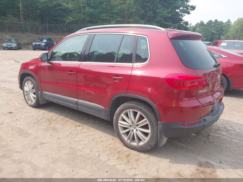 2013 Volkswagen Tiguan VIN WVGBV3AX5DW099212 IAAI salvage auction — NORMAL WEAR, Original (Vermont), sold $225 on 2026-07-30 (photo 3)