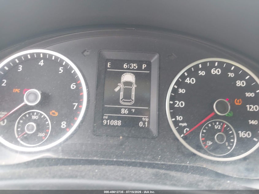 2013 Volkswagen Tiguan VIN WVGBV3AX5DW099212 IAAI salvage auction — NORMAL WEAR, Original (Vermont), sold $225 on 2026-07-30 (photo 7)