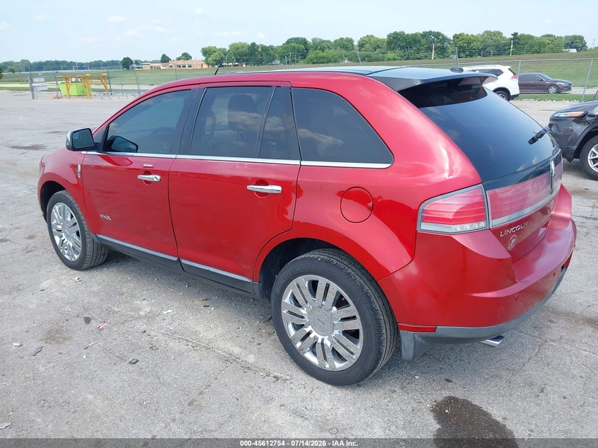 2010 Lincoln Mkx VIN 2LMDJ8JC4ABJ02259 IAAI salvage auction — NORMAL WEAR, Clear (Illinois), sold $375 on 2026-07-30 (photo 3)