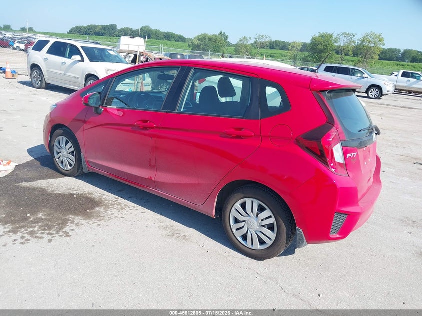 2015 Honda Fit VIN 3HGGK5G55FM748189 IAAI salvage auction — RIGHT FRONT, Regular Certificate (Iowa), sold $7,500 on 2026-08-18 (photo 3)