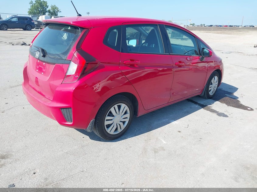 2015 Honda Fit VIN 3HGGK5G55FM748189 IAAI salvage auction — RIGHT FRONT, Regular Certificate (Iowa), sold $7,500 on 2026-08-18 (photo 4)