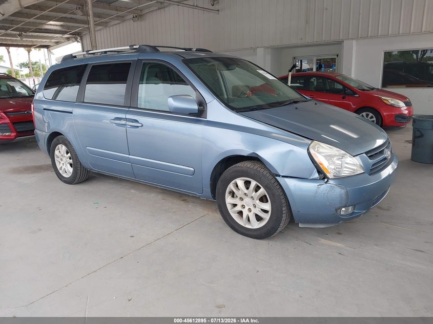 2008 Kia SEDONA VIN KNDMB233886238524 IAAI salvage auction — NORMAL WEAR, Clear (Florida), sold $1,550 on 2026-07-15 (photo 1)