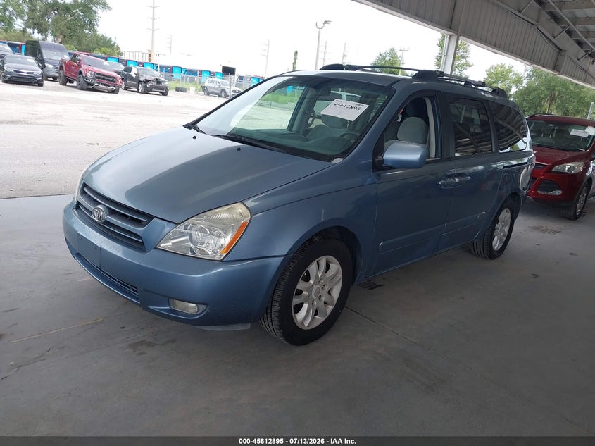 2008 Kia SEDONA VIN KNDMB233886238524 IAAI salvage auction — NORMAL WEAR, Clear (Florida), sold $1,550 on 2026-07-15 (photo 2)