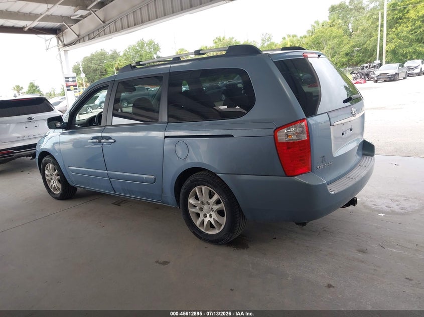 2008 Kia SEDONA VIN KNDMB233886238524 IAAI salvage auction — NORMAL WEAR, Clear (Florida), sold $1,550 on 2026-07-15 (photo 3)