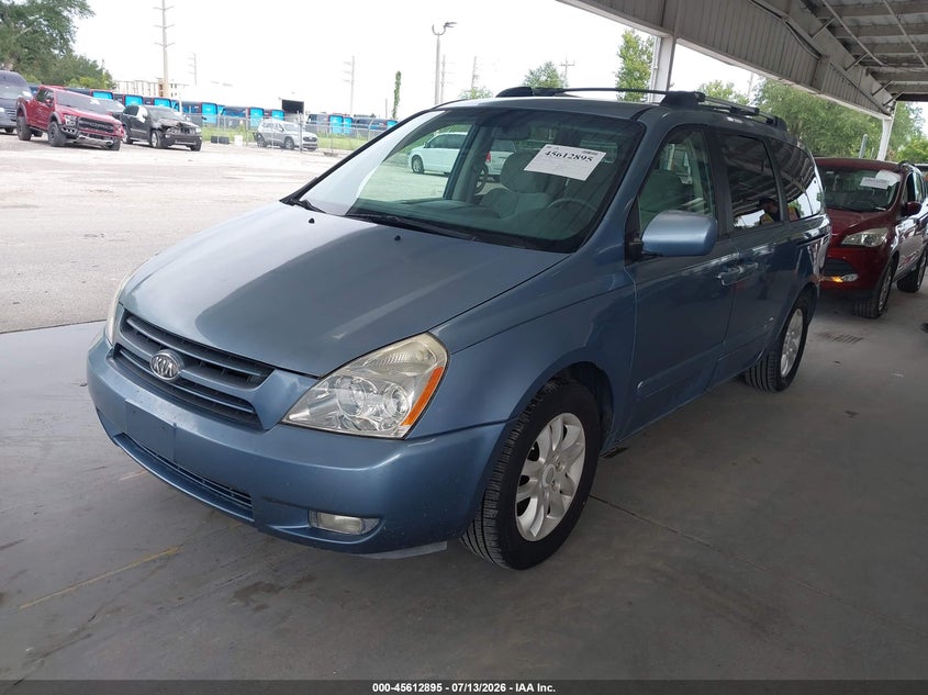 2008 Kia SEDONA VIN KNDMB233886238524 IAAI salvage auction — NORMAL WEAR, Clear (Florida), sold $1,550 on 2026-07-15 (photo 6)