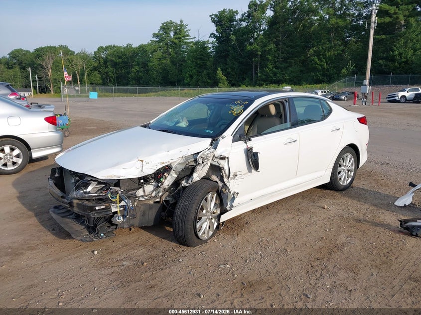 2015 Kia Optima VIN 5XXGN4A79FG499441 IAAI salvage auction — FRONT END, Salvage Title, sold $500 on 2026-07-31 (photo 2)
