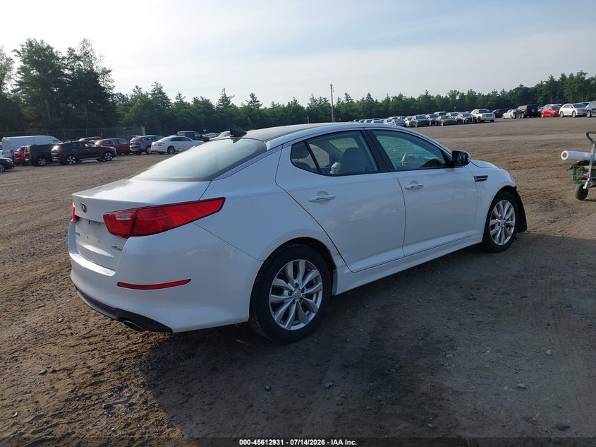 2015 Kia Optima VIN 5XXGN4A79FG499441 IAAI salvage auction — FRONT END, Salvage Title, sold $500 on 2026-07-31 (photo 4)