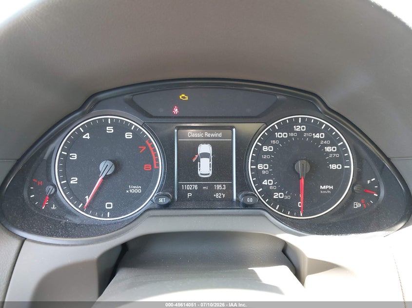 2011 Audi Q5 VIN WA1LFAFP9BA103818 IAAI salvage auction — NORMAL WEAR, Clear - Dealer Only (California), sold $675 on 2026-07-29 (photo 7)