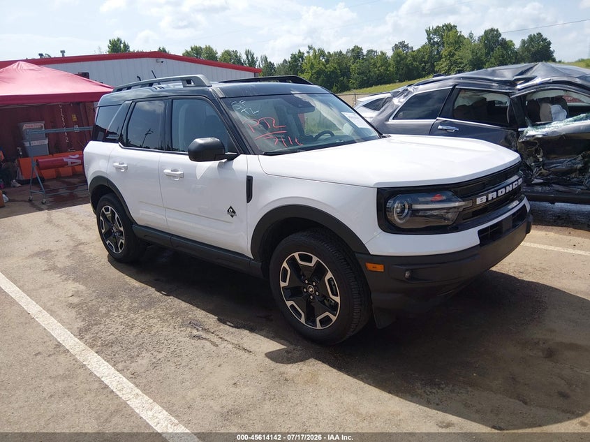 2024 Ford Bronco sport VIN 3FMCR9C65RRF57342 IAAI salvage auction — LEFT REAR, Salvage (Mississippi), sold $9,000 on 2026-08-20 (photo 1)