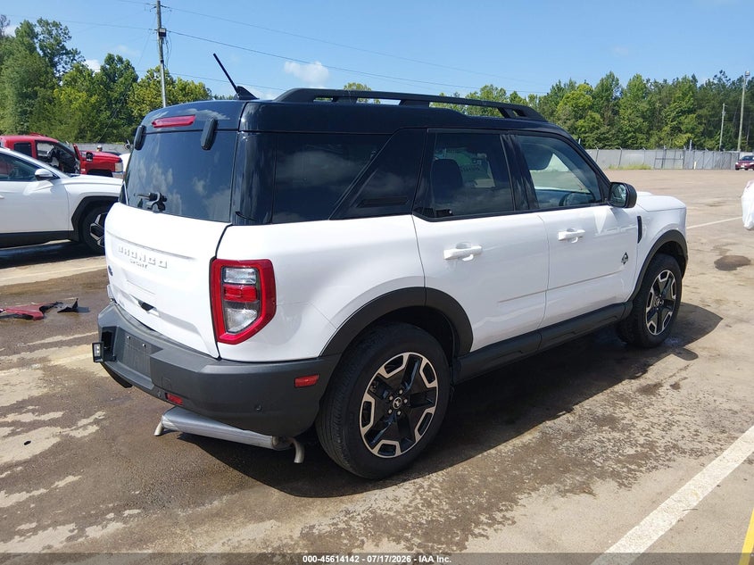 2024 Ford Bronco sport VIN 3FMCR9C65RRF57342 IAAI salvage auction — LEFT REAR, Salvage (Mississippi), sold $9,000 on 2026-08-20 (photo 4)