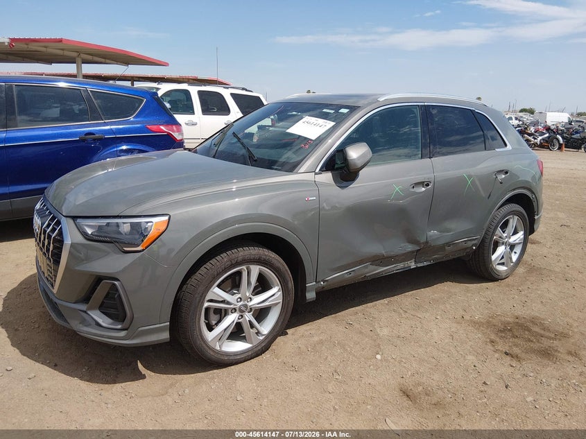2021 Audi Q3 VIN WA1DECF32M1014207 IAAI salvage auction — LEFT SIDE, Wait Title, sold $11,000 on 2026-09-01 (photo 6)