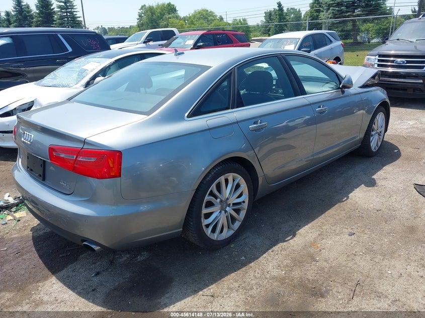 2014 Audi A6 VIN WAUFGAFC1EN034310 IAAI salvage auction — FRONT END, Clear (Michigan), sold $725 on 2026-07-30 (photo 4)