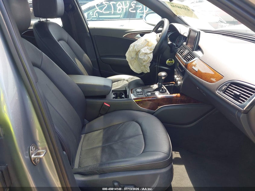 2014 Audi A6 VIN WAUFGAFC1EN034310 IAAI salvage auction — FRONT END, Clear (Michigan), sold $725 on 2026-07-30 (photo 5)