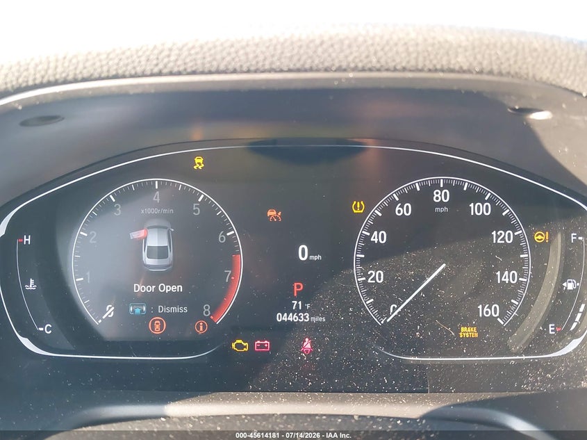 2022 Honda Accord VIN 1HGCV1F35NA009558 IAAI salvage auction — FRONT & REAR, Salvage Title, sold $5,500 on 2026-08-03 (photo 7)