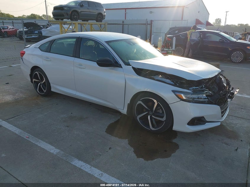 2022 Honda Accord VIN 1HGCV1F35NA009558 IAAI salvage auction — FRONT & REAR, Salvage Title, sold $5,500 on 2026-08-03 (photo 1)