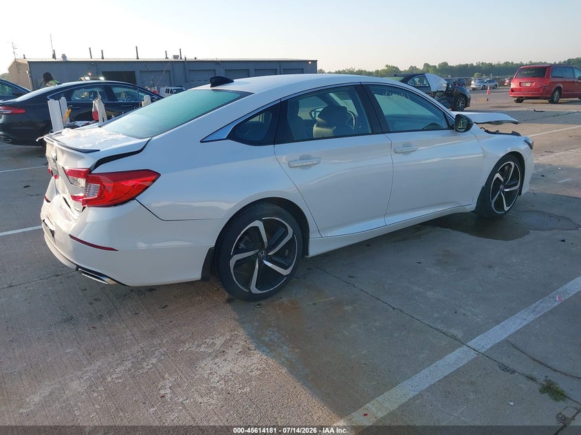 2022 Honda Accord VIN 1HGCV1F35NA009558 IAAI salvage auction — FRONT & REAR, Salvage Title, sold $5,500 on 2026-08-03 (photo 4)