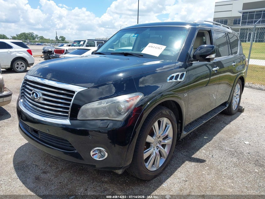 2014 Infiniti Qx80 VIN JN8AZ2NE7E9069379 IAAI salvage auction — NORMAL WEAR, Clear (Florida), sold $1,050 on 2026-07-28 (photo 2)