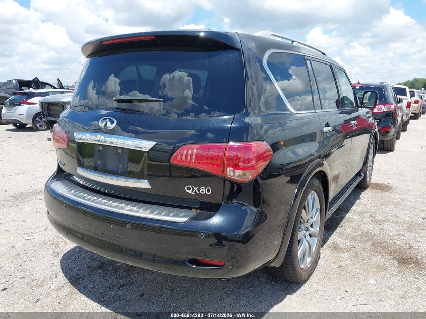 2014 Infiniti Qx80 VIN JN8AZ2NE7E9069379 IAAI salvage auction — NORMAL WEAR, Clear (Florida), sold $1,050 on 2026-07-28 (photo 4)