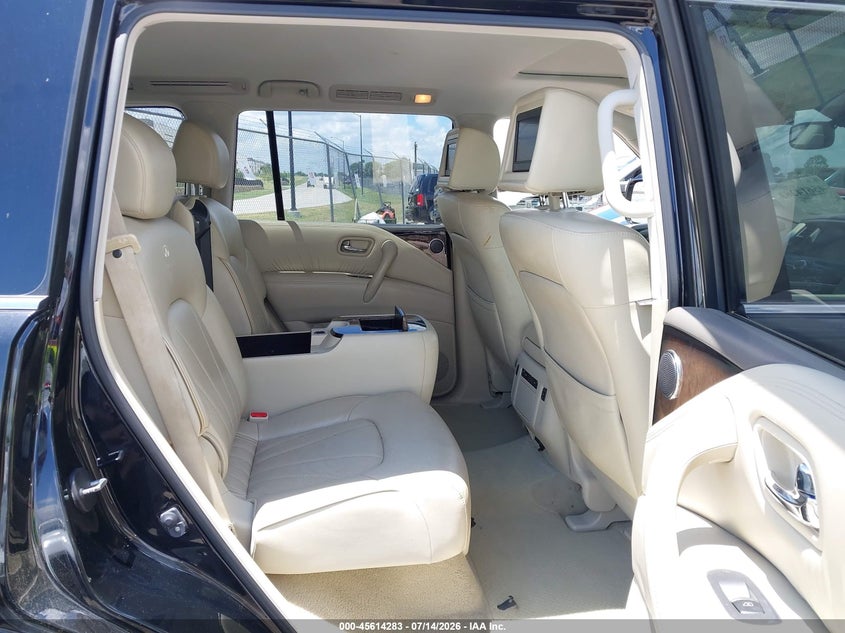 2014 Infiniti Qx80 VIN JN8AZ2NE7E9069379 IAAI salvage auction — NORMAL WEAR, Clear (Florida), sold $1,050 on 2026-07-28 (photo 8)