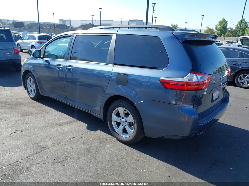2017 Toyota Sienna VIN 5TDKZ3DC0HS859666 IAAI salvage auction — FRONT END, Salvage Title, sold $4,650 on 2026-07-19 (photo 3)