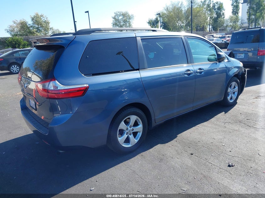 2017 Toyota Sienna VIN 5TDKZ3DC0HS859666 IAAI salvage auction — FRONT END, Salvage Title, sold $4,650 on 2026-07-19 (photo 4)