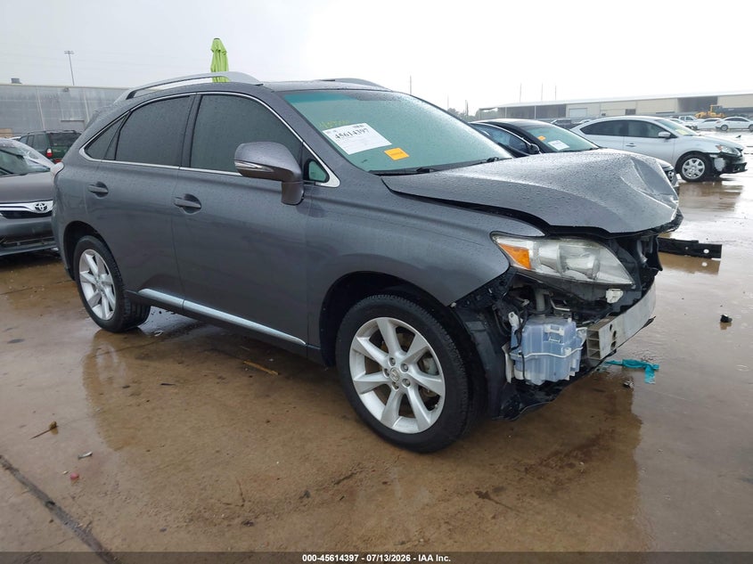 2012 Lexus Rx VIN 2T2ZK1BA1CC072859 IAAI salvage auction — FRONT END, Original (Texas), sold $4,750 on 2026-09-11 (photo 1)