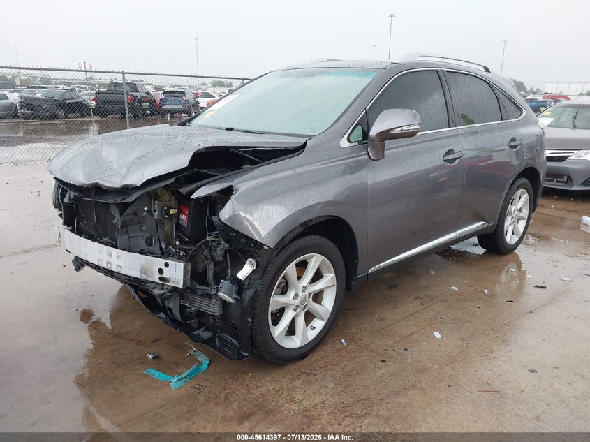 2012 Lexus Rx VIN 2T2ZK1BA1CC072859 IAAI salvage auction — FRONT END, Original (Texas), sold $4,750 on 2026-09-11 (photo 2)