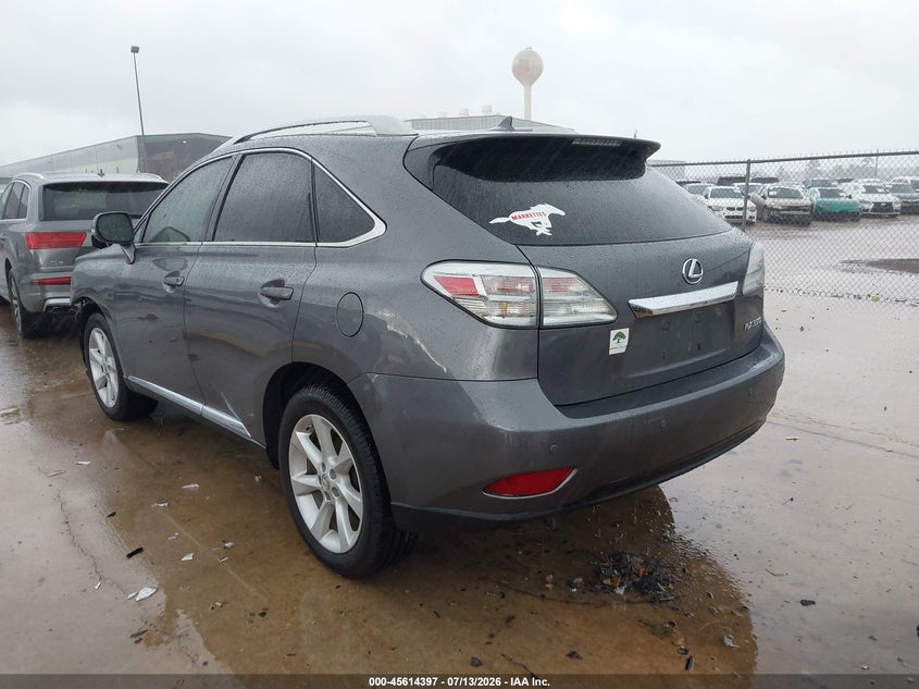 2012 Lexus Rx VIN 2T2ZK1BA1CC072859 IAAI salvage auction — FRONT END, Original (Texas), sold $4,750 on 2026-09-11 (photo 3)