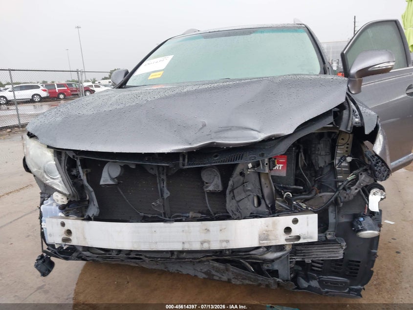 2012 Lexus Rx VIN 2T2ZK1BA1CC072859 IAAI salvage auction — FRONT END, Original (Texas), sold $4,750 on 2026-09-11 (photo 6)