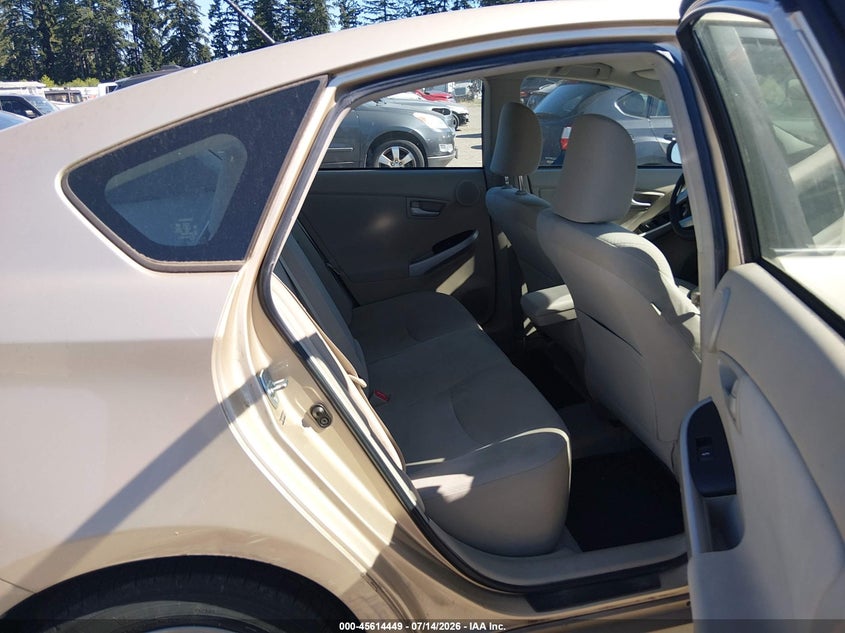 2011 Toyota Prius VIN JTDKN3DU9B1331634 IAAI salvage auction — NORMAL WEAR, Clear (Washington), sold $3,450 on 2026-07-22 (photo 8)