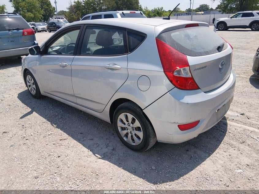 2017 Hyundai Accent VIN KMHCT5AE1HU319404 IAAI salvage auction — NORMAL WEAR, Clear (Illinois), sold $450 on 2026-07-28 (photo 3)