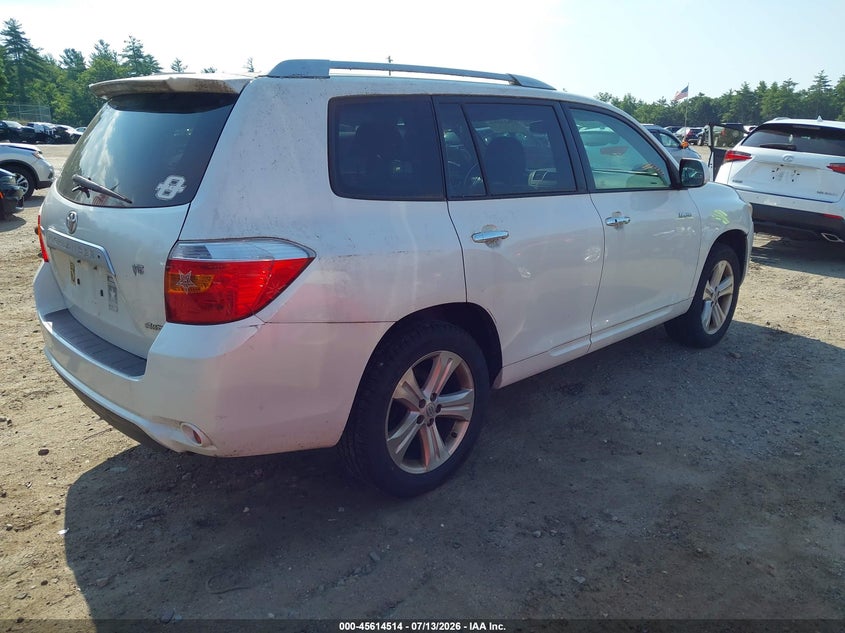2008 Toyota Highlander VIN JTEES42A082091246 IAAI salvage auction — NORMAL WEAR, Clear (Massachusetts), sold $2,150 on 2026-07-17 (photo 4)
