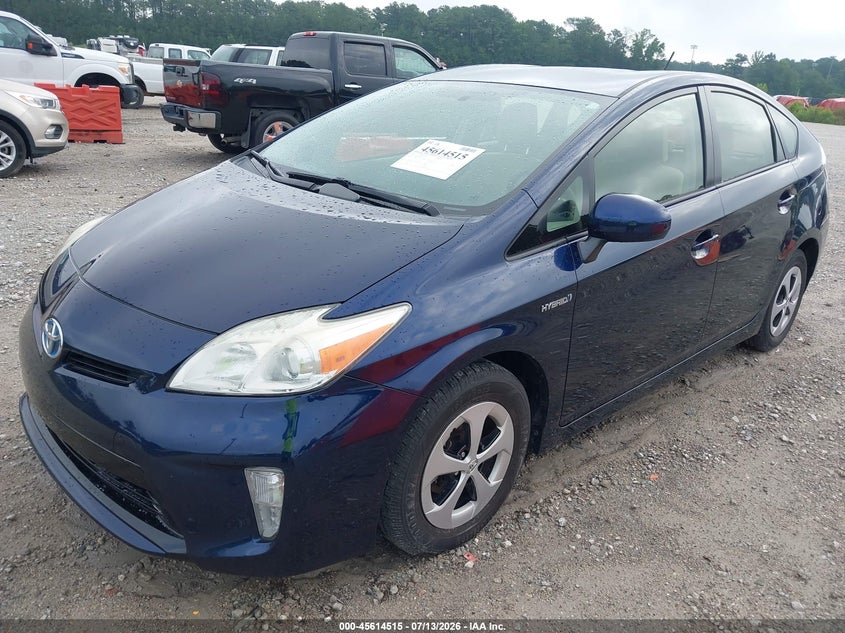 2013 Toyota Prius VIN JTDKN3DU4D1633271 IAAI salvage auction — NORMAL WEAR, Clear-Dealer Only (North Carolina), sold $3,600 on 2026-07-21 (photo 2)