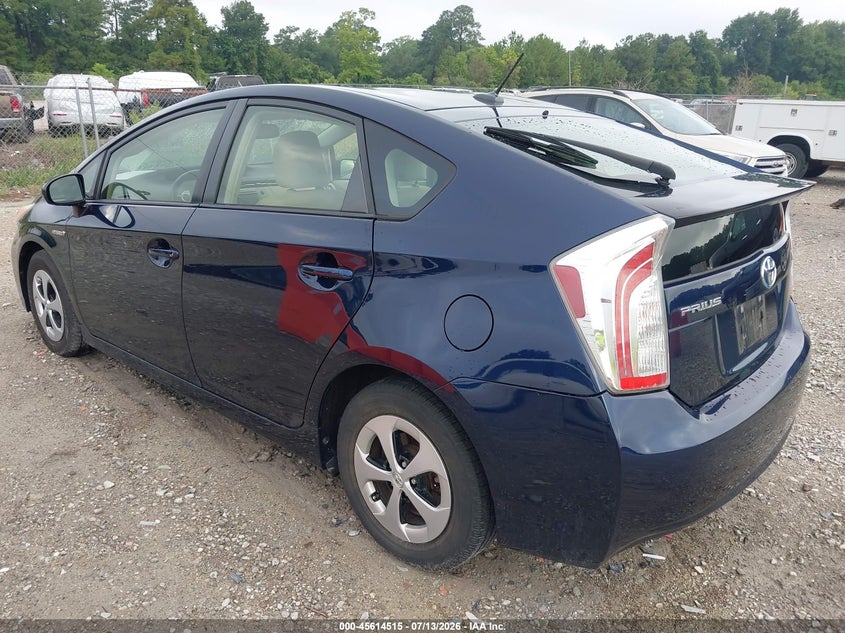2013 Toyota Prius VIN JTDKN3DU4D1633271 IAAI salvage auction — NORMAL WEAR, Clear-Dealer Only (North Carolina), sold $3,600 on 2026-07-21 (photo 3)
