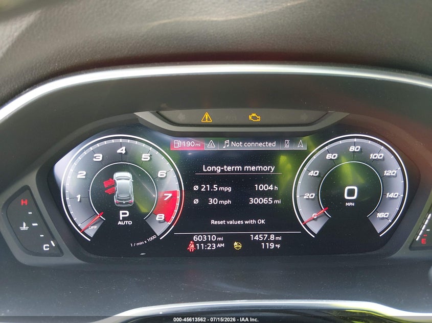2021 Audi Q3 VIN WA1EECF36M1038241 IAAI salvage auction — FRONT END, Salvage Title, sold $7,300 on 2026-08-26 (photo 7)