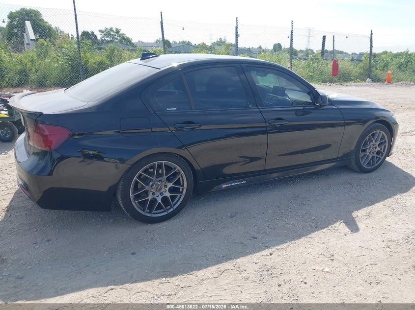 2015 BMW 3er VIN WBA3C3G51FNT52438 IAAI salvage auction — RIGHT REAR, Salvage Title, sold $2,175 on 2026-08-04 (photo 4)